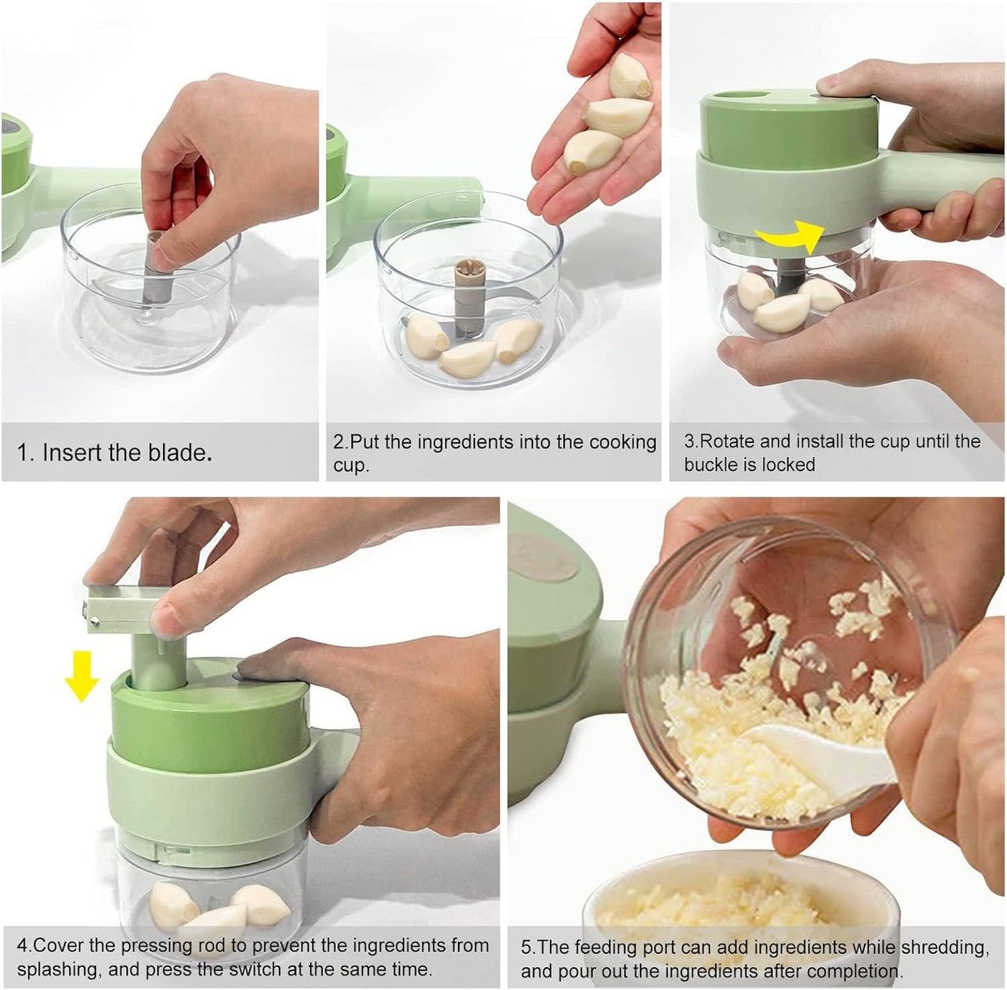 Mini USB Chopper – For Garlic, Onion & Veggies