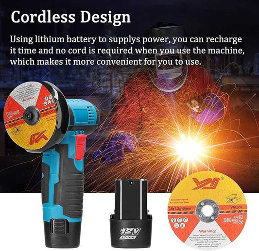 Angle Handheld Portable Electric Grinder 12V