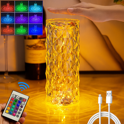 LED Crystal Table Lamp
